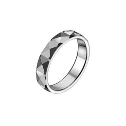 Bague D'Angle En Tungstène Et Céramique De Renommée Mondiale Pour Les Amoureux
