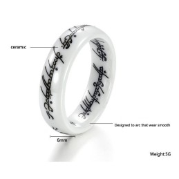 La Reine De La Bague Rétro En Céramique Tungstène De Qualité
