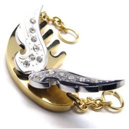 Pendentif Flying Angel En Titane - Chaîne Gratuite