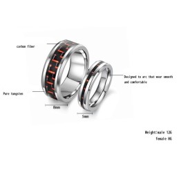 Bague En Céramique Tungstène De Qualité Et De Quantité Garanties Pour Les Amoureux