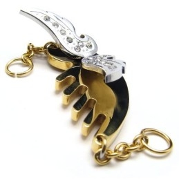 Pendentif Flying Angel En Titane - Chaîne Gratuite