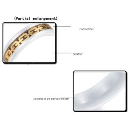 Bague En Céramique Tungstène Et Fibre De Carbone De Haute Qualité
