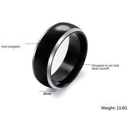 Bague En Céramique Tungstène Concise, Qualité Et Quantité Garanties