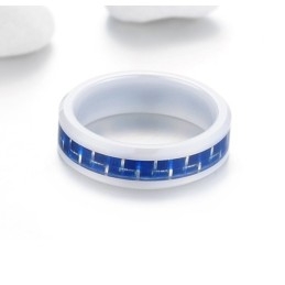 Pour Avoir Une Longue Histoire Bague En Céramique Tungstène Bleu