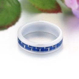 Pour Avoir Une Longue Histoire Bague En Céramique Tungstène Bleu