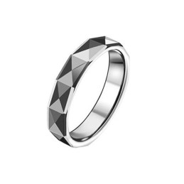La Reine De La Bague En Tungstène Et Céramique De Qualité Pour Les Amoureux