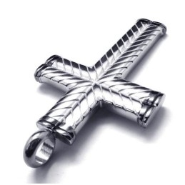 Pendentif En Titane Pour Homme Avec Motif Croix Et Chaîne Gratuite