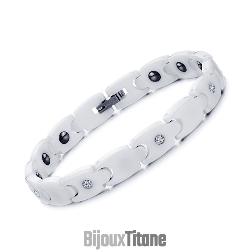 Bracelet En Céramique Tungstène Blanc Avec Strass, Qualité Et Quantité Garanties Bracelet En Céramique Tungstène Blanc Avec Strass, Qualité Et Quantité Garanties