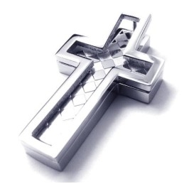Pendentif Croix En Titane Tendance Pour Homme - Chaîne Gratuite