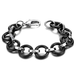 Bracelet En Céramique Tungstène Noir De Qualité Supérieure