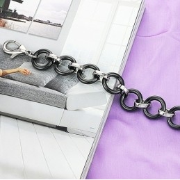 Bracelet En Céramique Tungstène Noir De Qualité Supérieure