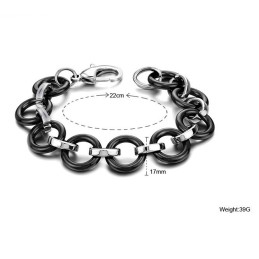 Bracelet En Céramique Tungstène Noir De Qualité Supérieure