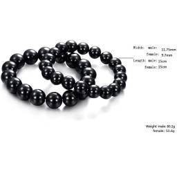 Bracelet En Céramique Tungstène Noir De Qualité Supérieure Pour Les Amoureux Des Sapins