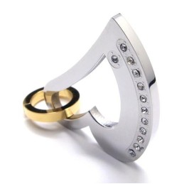 Pendentif En Titane En Forme De Cœur - Chaîne Gratuite