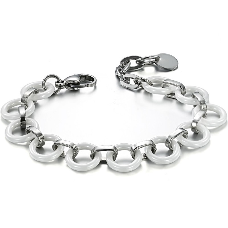 Le Bracelet En Céramique Tungstène Blanc Pour Femme De Qualité Le Bracelet En Céramique Tungstène Blanc Pour Femme De Qualité