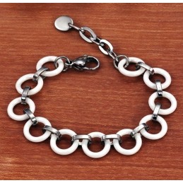 Le Bracelet En Céramique Tungstène Blanc Pour Femme De Qualité