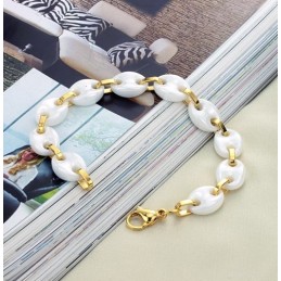 Bracelet En Céramique Tungstène Blanc Pour Femme, De Qualité Stable