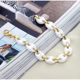 Bracelet En Céramique Tungstène Blanc Pour Femme, De Qualité Stable
