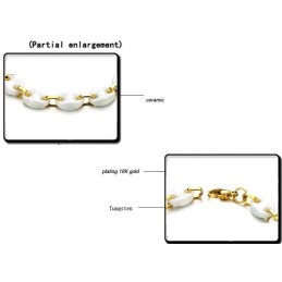 Bracelet En Céramique Tungstène Blanc Pour Femme, De Qualité Stable