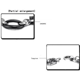 Bracelet En Céramique Tungstène Ellipse Pour Femme, Grande Variété