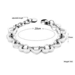 Bracelet En Céramique Tungstène Sweetheart, Qualité Et Quantité Garanties