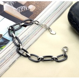 Bracelet En Céramique Tungstène Noir De Qualité Stable