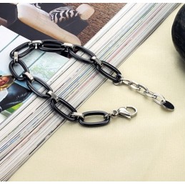 Bracelet En Céramique Tungstène Noir De Qualité Stable