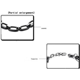 Bracelet En Céramique Tungstène Noir De Qualité Stable