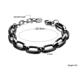 Bracelet En Céramique Tungstène Noir De Qualité Stable