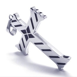 Pendentif Croix En Titane Pour Homme, Nouveau Style - Chaîne Gratuite