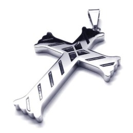 Pendentif Croix En Titane Pour Homme, Nouveau Style - Chaîne Gratuite