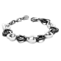 Bracelet En Céramique Tungstène Sweetheart Complet Avec Spécifications