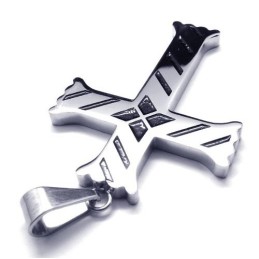 Pendentif Croix En Titane Pour Homme, Nouveau Style - Chaîne Gratuite
