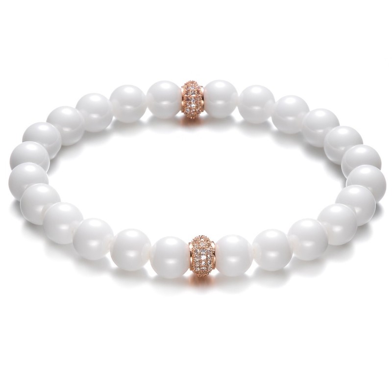 Bracelet En Céramique Tungstène Facile À Utiliser Avec Perles