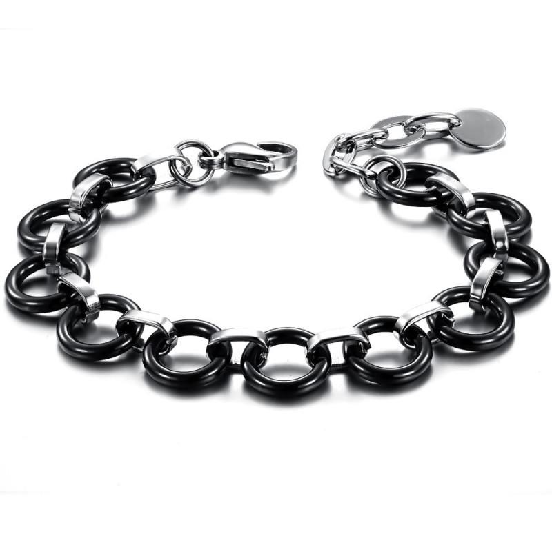 Bracelet En Céramique Tungstène Noir Pour Femme De Renommée Mondiale Bracelet En Céramique Tungstène Noir Pour Femme De Renommée Mondiale