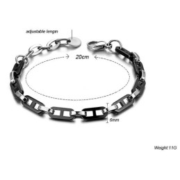 Bracelet En Céramique Tungstène Noir Pour Femme D'Excellente Qualité