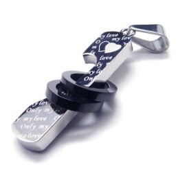 Pendentif En Titane New Style Love - Chaîne Gratuite