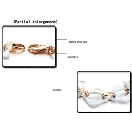 Bracelet En Céramique Tungstène Blanc De Haute Qualité