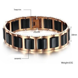 Le Bracelet En Céramique Tungstène Pour Homme De La Reine De La Qualité