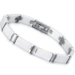 Bracelet En Céramique Tungstène Blanc, Qualité Et Quantité Garanties