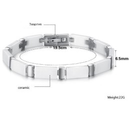 Bracelet En Céramique Tungstène Blanc, Qualité Et Quantité Garanties