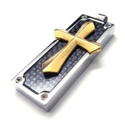 Pendentif Croix En Titane Tendance Pour Homme - Chaîne Gratuite