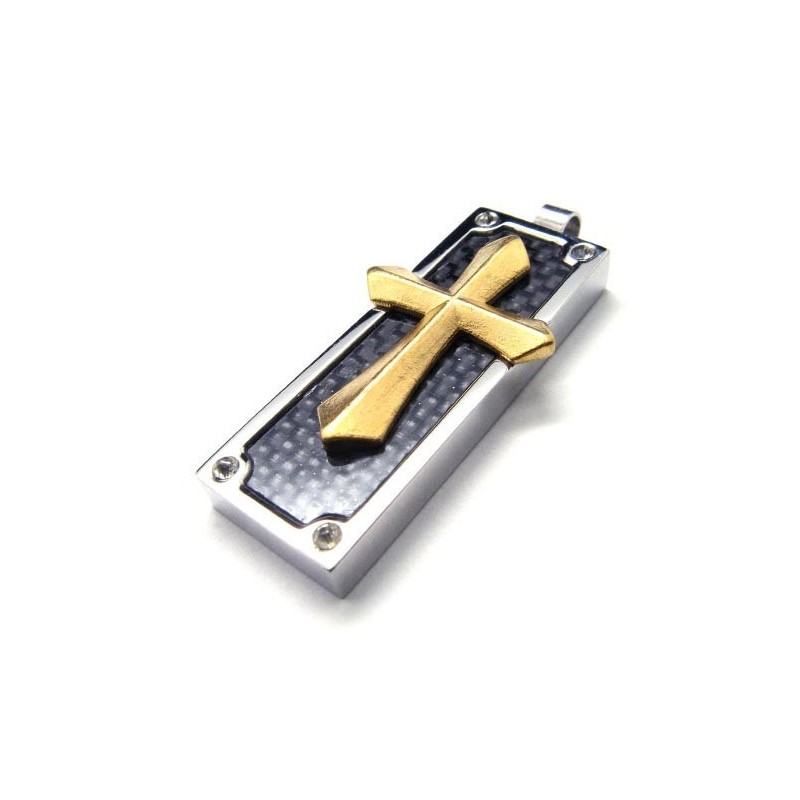 Pendentif Croix En Titane Tendance Pour Homme - Chaîne Gratuite Pendentif Croix En Titane Tendance Pour Homme - Chaîne Gratuite