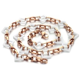 Collier En Céramique Tungstène De Forme Carrée De La Reine De La Qualité