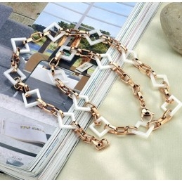 Collier En Céramique Tungstène De Forme Carrée De La Reine De La Qualité