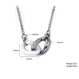 Collier En Céramique Tungstène De Haute Qualité