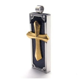 Pendentif Croix En Titane Tendance Pour Homme - Chaîne Gratuite