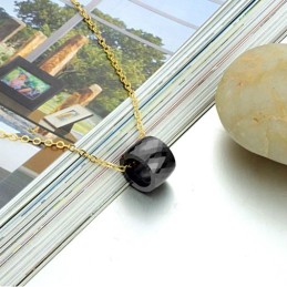 Pour Une Excellente Réputation Au Pays Et À L'Étranger, Collier En Céramique Tungstène Noir Pour Femme