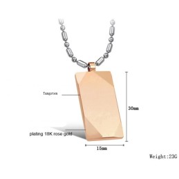 Collier En Céramique Tungstène Pour Femme D'Excellente Qualité