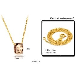 Collier En Céramique Tungstène Pour Femme De Qualité Stable